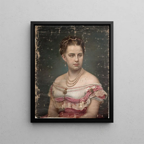 Queen Olga of Greece - Elisabeth Jerichau-Baumann — framed artwork on a wall