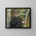 Self-portrait - Elisabeth Keyser — framed artwork on a wall