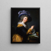 Countess of Crès Former title from 1963 to 1992 Lady folding a letter - Elisabeth Louise Vigée Le Brun — framed artwork on a wall
