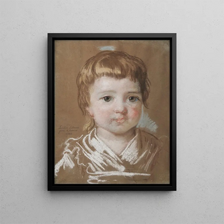 Jeanne Julie Louise Lebrun, the artist's two-year-old daughter - Elisabeth Louise Vigée Le Brun — framed artwork on a wall