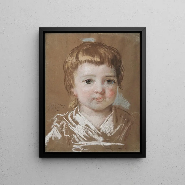Jeanne Julie Louise Lebrun, the artist's two-year-old daughter - Elisabeth Louise Vigée Le Brun — framed artwork on a wall