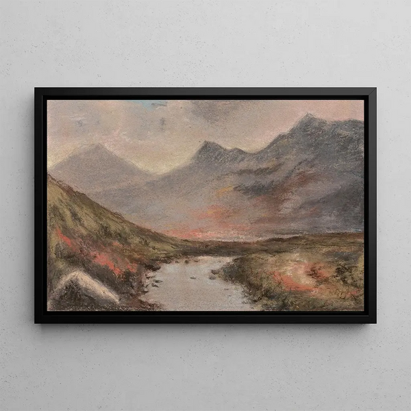 Mountain Landscape Painting - Elisabeth Louise Vigée Le Brun — framed artwork on a wall