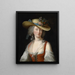 Portrait Painting of Anne Catherine Le Preudhomme de Chatenoy, Countess of Verdun - Elisabeth Louise Vigée Le Brun — framed artwork on a wall