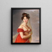 Portrait of Aglaé Anglaque Gabrielle - Elisabeth Louise Vigée Le Brun — framed artwork on a wall