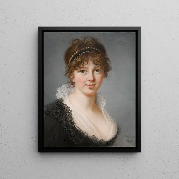 Portrait painting of Mrs. Spencer Perceval née Jane Wilson - Elisabeth Louise Vigée Le Brun — framed artwork on a wall