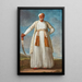 Portrait painting of Muhammad Dervish Khan - Elisabeth Louise Vigée Le Brun — framed artwork on a wall