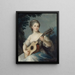 Portrait of Marie Louise Adélaïde Jacquette de Robien, Viscountess of Mirabeau - Elisabeth Louise Vigée Le Brun — framed artwork on a wall