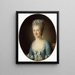 Portrait of a Young Woman - Elisabeth Louise Vigée Le Brun — framed artwork on a wall