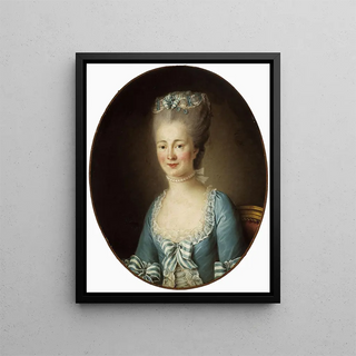 Portrait of a Young Woman - Elisabeth Louise Vigée Le Brun — framed artwork on a wall