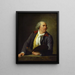 Portrait Painting of Hubert Robert - Elisabeth Louise Vigée Le Brun — framed artwork on a wall