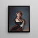 Portrait of Hyacinthe Gabrielle Roland - Elisabeth Louise Vigée Le Brun — framed artwork on a wall