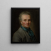 Portrait of Jean Baptiste Lemoyne the Younger - Elisabeth Louise Vigée Le Brun — framed artwork on a wall