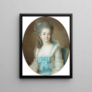 Portrait of Madame Aignan de Sanlot - Elisabeth Louise Vigée Le Brun — framed artwork on a wall