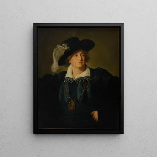 Portrait of Stanislas Auguste Poniatowski 1732-1798 dressed as Henry IV - Elisabeth Louise Vigée Le Brun — framed artwork on a wall