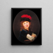 Portrait of a Girl - Elisabeth Louise Vigée Le Brun — framed artwork on a wall
