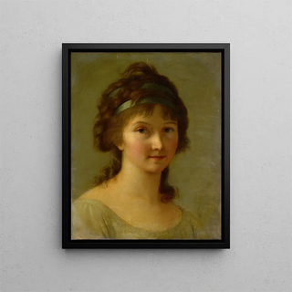 Portrait of a Lady - Elisabeth Louise Vigée Le Brun — framed artwork on a wall