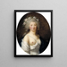 Portrait of a Young Woman in Flore - Elisabeth Louise Vigée Le Brun — framed artwork on a wall
