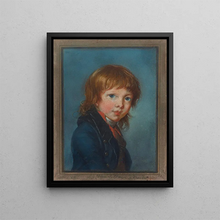 Portrait of a Boy - Elisabeth Louise Vigée Le Brun — framed artwork on a wall