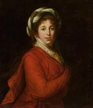 Portrait of a woman in a turban - Elisabeth Louise Vigée Le Brun — artwork view