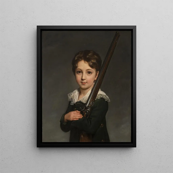 Portrait of a Young Boy - Elisabeth Louise Vigée Le Brun — framed artwork on a wall