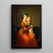 Portrait painting of Princess Alexandra Golitsyna and her son Piotr - Elisabeth Louise Vigée Le Brun — framed artwork on a wall