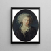 Portrait painting presumed of Charlotte Françoise Bergeret de Norinval - Elisabeth Louise Vigée Le Brun — framed artwork on a wall