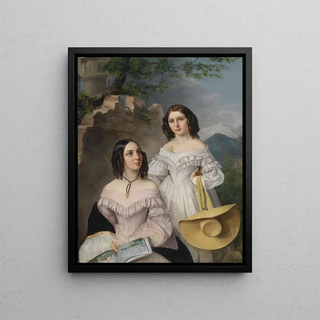 Brothers and Sisters - Élisabeth Modell — framed artwork on a wall