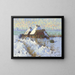 Winter Landscape Painting - Elisabeth von Eicken — framed artwork on a wall