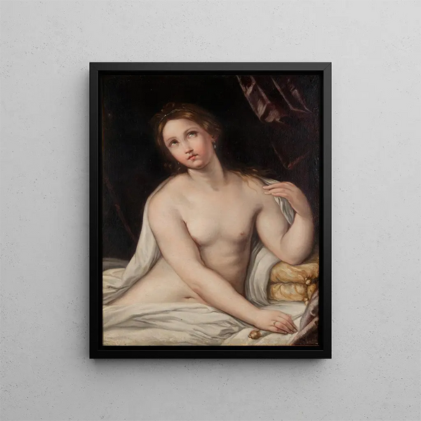 Lucrèce - Elisabetta Sirani — framed artwork on a wall