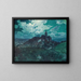 Night in Cadaqués - Eliseo Meifrén — framed artwork on a wall