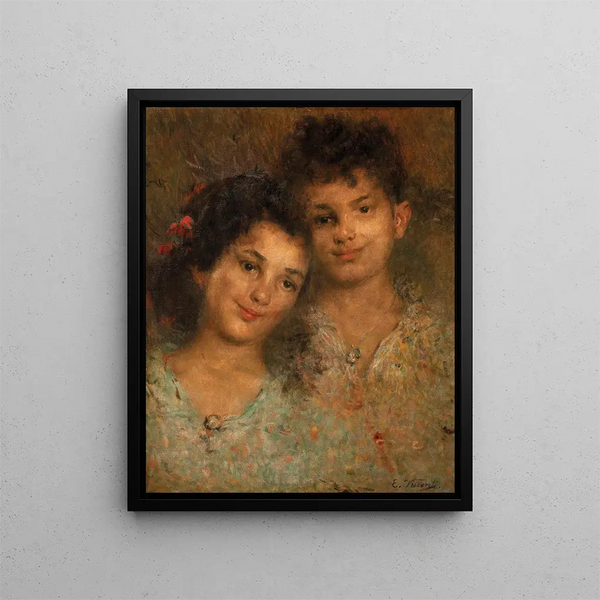 Aldia et Crispim - Eliseu Visconti — framed artwork on a wall