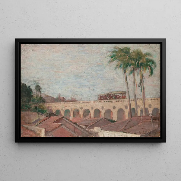 Arcos da Lapa - Eliseu Visconti — framed artwork on a wall