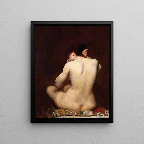 The woman's back - Eliseu Visconti — framed artwork on a wall