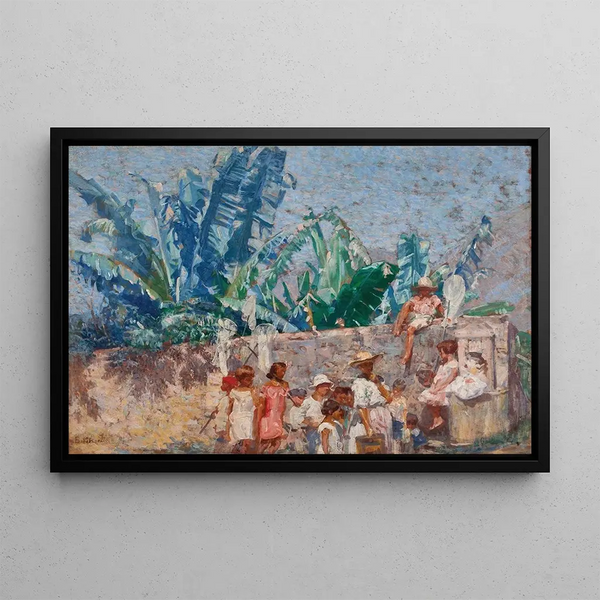 Boys of the Hill - Eliseu Visconti — framed artwork on a wall