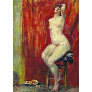 Nude Sitting Painting - Eliseu Visconti — artwork view