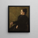Portrait of Adélaïde Simas - Eliseu Visconti — framed artwork on a wall