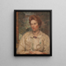 Portrait of Louise - Eliseu Visconti — framed artwork on a wall