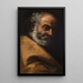 Portrait of an Elderly Man - Eliseu Visconti — framed artwork on a wall