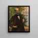 Portrait Painting of M. Simas - Eliseu Visconti — framed artwork on a wall