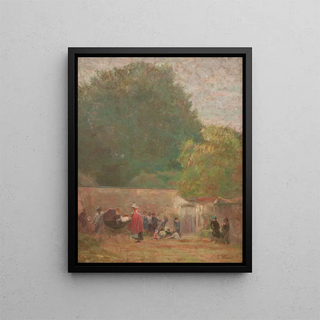 Saint Hubert Painting - Eliseu Visconti — framed artwork on a wall