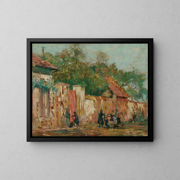 Afternoon at Saint Hubert - Eliseu Visconti — framed artwork on a wall
