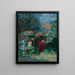 Trois filles dans le jardin - Eliseu Visconti — framed artwork on a wall