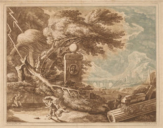 Stormy heroic landscape - Elisha Kirkall — artwork view
