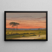 Red in the evening is the joy of the shepherd - Elisha Noyce — framed artwork on a wall