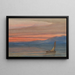 The Tired Sun Made a Golden Sunset - Elisha Noyce — framed artwork on a wall