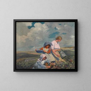 Blackberry Harvest - Elizabeth Adela Forbes — framed artwork on a wall