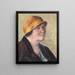 Portrait of an Untitled Woman - Elizabeth Berry — framed artwork on a wall