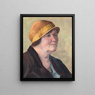 Portrait of an Untitled Woman - Elizabeth Berry — framed artwork on a wall