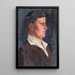 Untitled Portrait of a Young Man - Elizabeth Berry — framed artwork on a wall