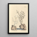 Genuine white coral painting from boutiques - Elizabeth Blackwell — framed artwork on a wall